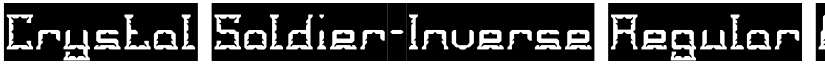 Crystal Soldier-Inverse Regular font