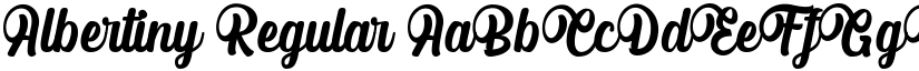 Albertiny Regular font