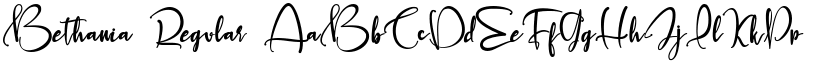 Bethania Regular font