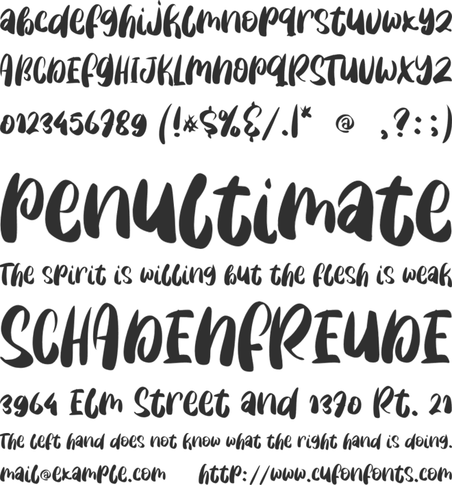 Love Quirky font preview