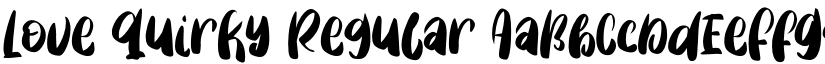 Love Quirky Regular font