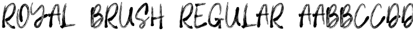 Royal Brush Regular font