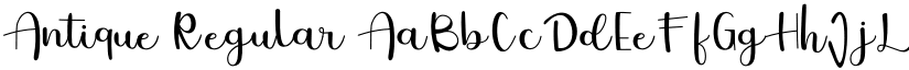 Antique Regular font