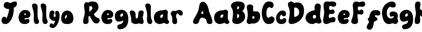 Jellyo Regular font