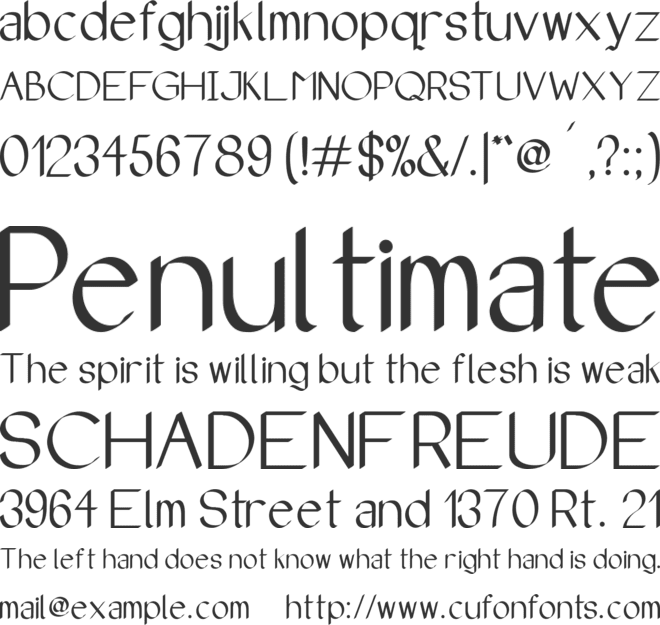 ElsterSans font preview