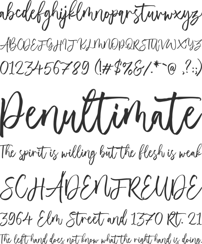 Almonade font preview