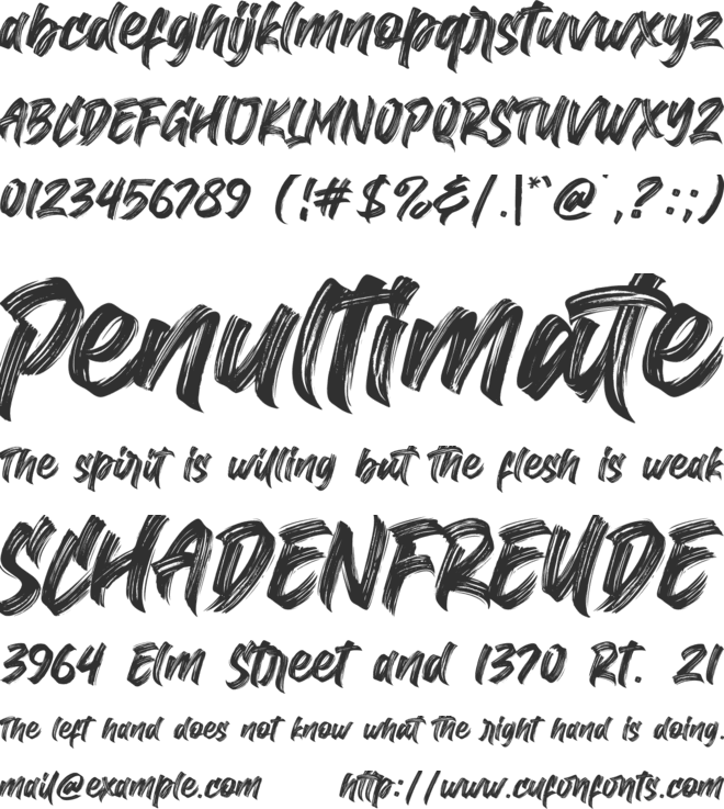 Superion font preview