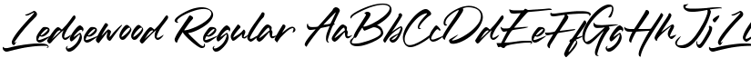 Ledgewood Regular font