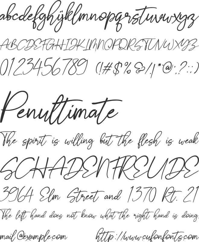 Stthomas Script font preview