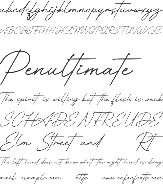 QueenMother font preview