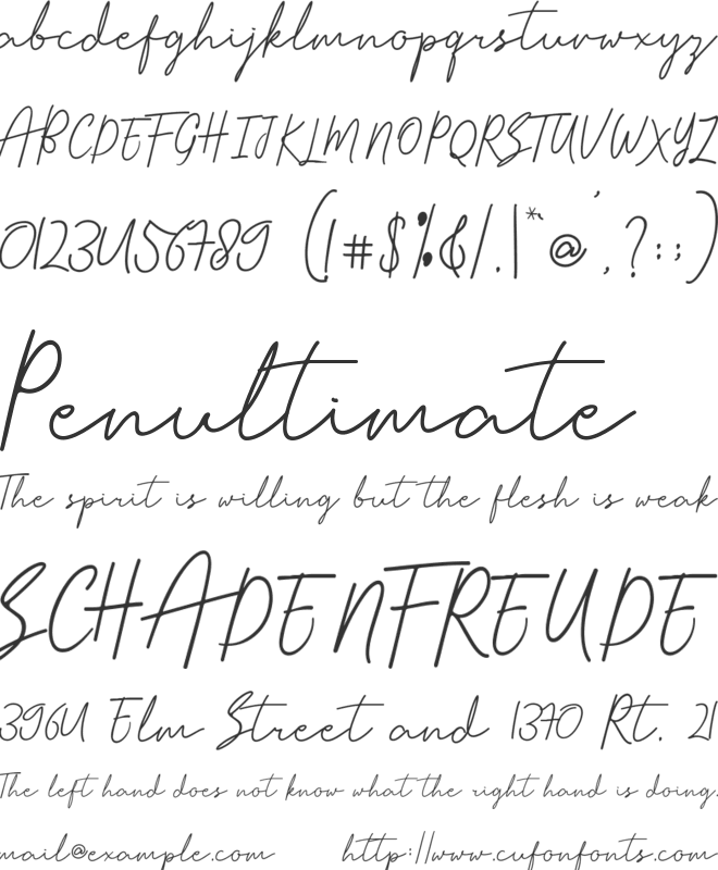 Honolulu font preview