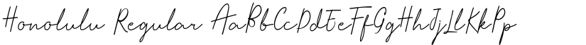 Honolulu Regular font