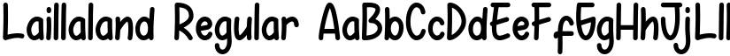 Laillaland Regular font