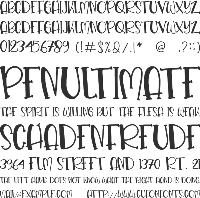 Fruit Punch font preview