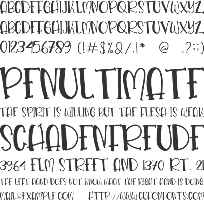 Fruit Punch font preview