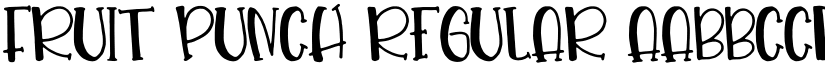 Fruit Punch Regular font