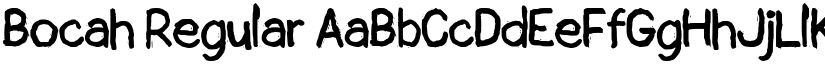 Bocah Regular font