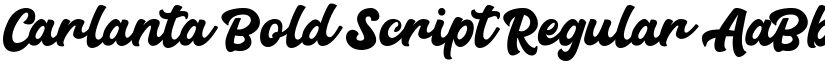 Carlanta Bold Script Regular font