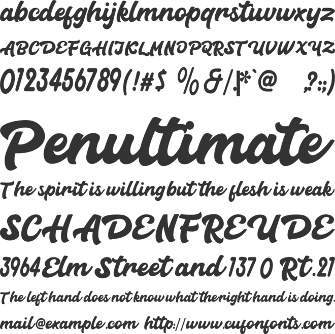 Carlanta  Script font preview