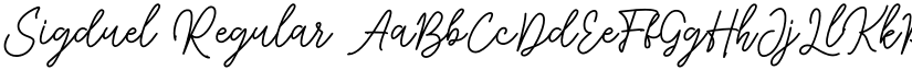 Sigduel Regular font