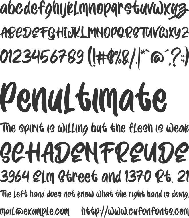 Wayslake font preview