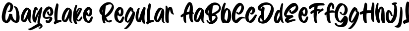 Wayslake Regular font