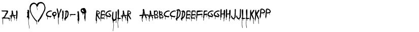 zai I♥Covid-19 Regular font