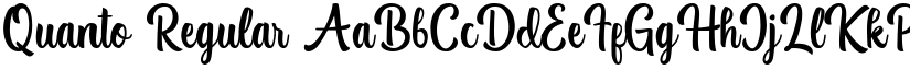 Quanto Regular font