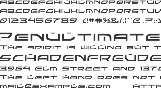 Colony Wars font preview