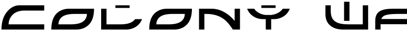Colony Wars Normal font