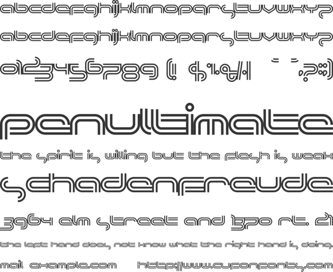 Planet Tricolore font preview