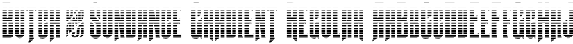 Butch & Sundance Gradient Regular font