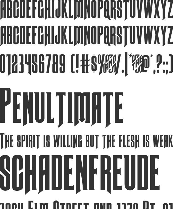 Butch & Sundance font preview