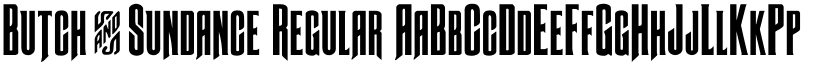 Butch & Sundance Regular font