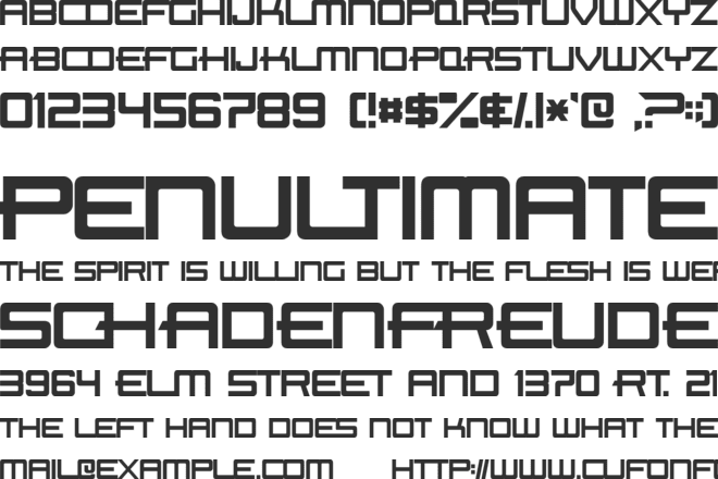 Beast Machines font preview