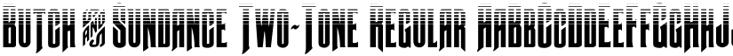 Butch & Sundance Two-Tone Regular font
