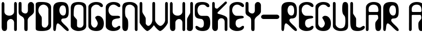 HydrogenWhiskey-Regular font