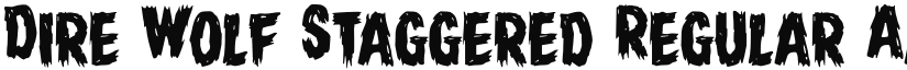 Dire Wolf Staggered Regular font