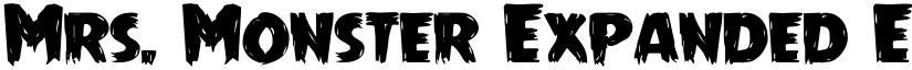 Mrs. Monster Expanded Expanded font