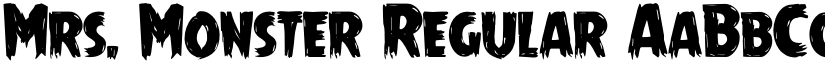 Mrs. Monster Regular font