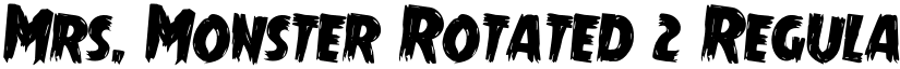 Mrs. Monster Rotated 2 Regular font