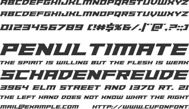 Paladins font preview