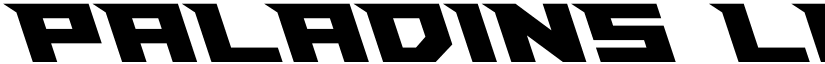 Paladins Leftalic Regular font