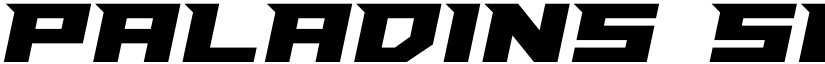 Paladins Semi-Italic Regular font