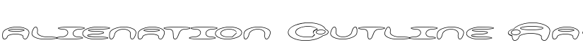 alienation Outline font