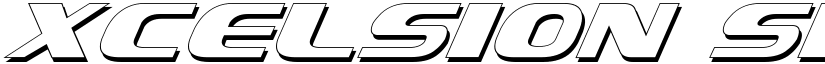 Xcelsion Shadow Italic font