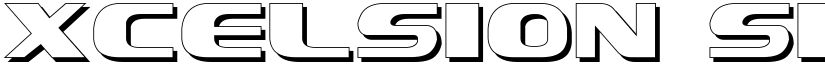 Xcelsion Shadow font