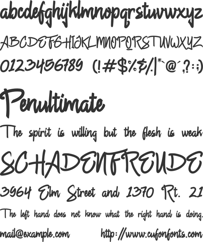 Chagack Personal Use font preview