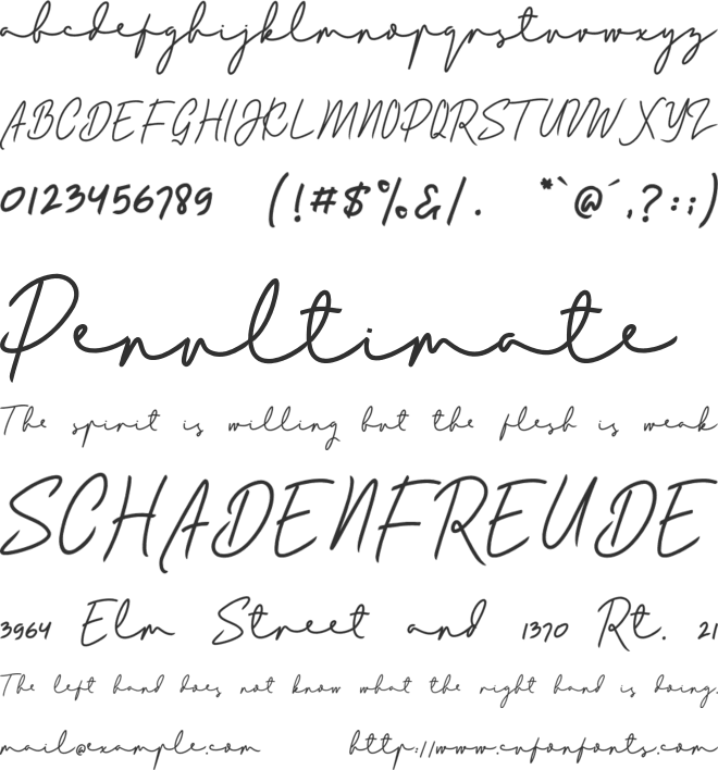 Bladog Personal Use font preview