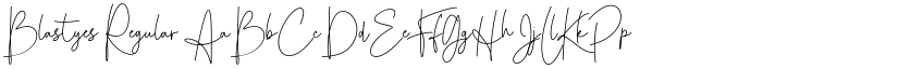 Blastyes Regular font